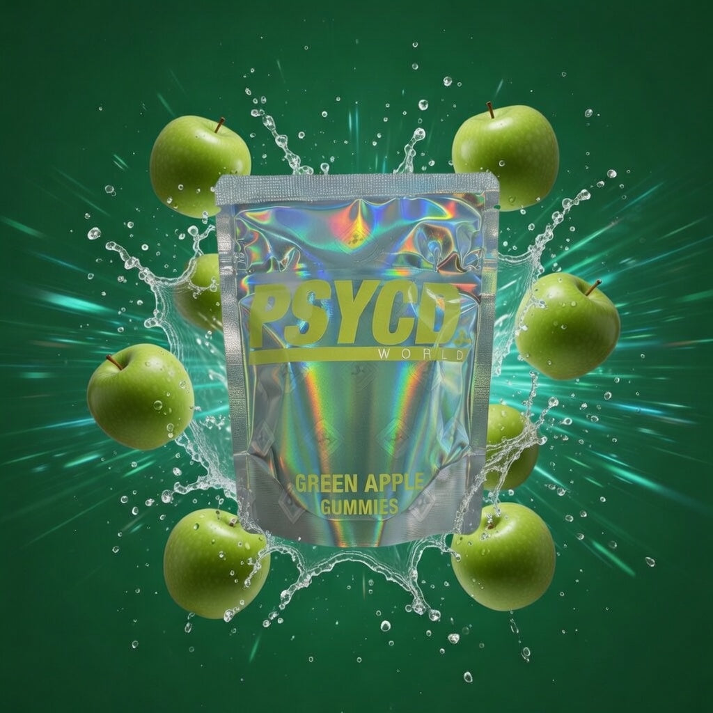PSYCD GREEN APPLE GUMMIES (10 pcs)